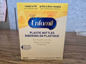 lot 70 image: 6 Pack Enfamil 8oz Ready to Fill Bottles
