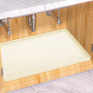 lot 77 image: Sdpeia Under Sink Mat 22x34Waterproof Silicone Cabinet Liner