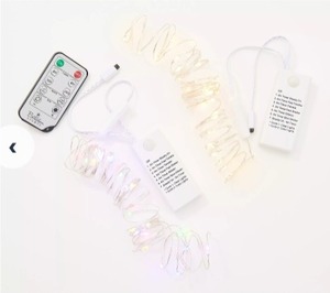 lot 98 image: Bethlehem Lights 3-Set Color Flip LED Fairy Light Strands, Green Wire