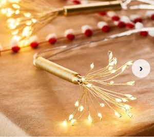 lot 108 image: Martha Stewart Microlight Burst String Lights