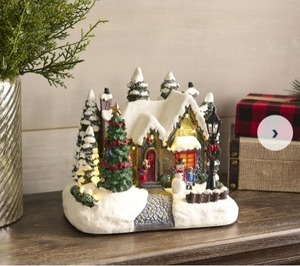 lot 119 image: Cottage with Trees and Children by Valerie