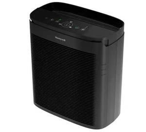lot 11 image: Honey well PowerPlus 530 sq. ft. HEPA Air Purifier Extra-Large Room in Black - Retail $300
