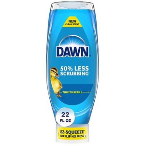 lot 874 image: Dawn Ultra Clean Scent Ez-Squeeze Dishwashing Liquid Dish Soap - 22 fl oz Multi-Surface, Removes Grease