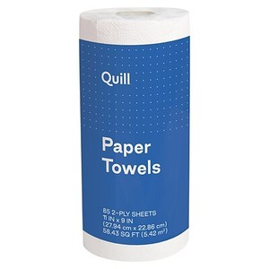 lot 893 image: (2) Quill Brand Kitchen Paper Towels, 2-Ply, 85 SheetsRoll