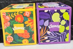 lot 897 image: Kleenex Ultra Soft Facial Tissues  1 Cube Box  60 Tissues per Box  3-Ply
