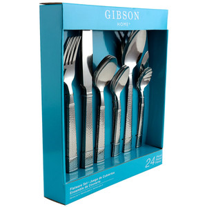 lot 914 image: Gibson Prato 24 Piece Stainless Steel Flatware Set