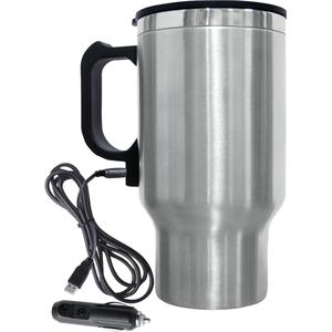 lot 915 image: Brentwood CMB-16C Stainless Steel 16oz 12 Volt Heated Travel Mug
