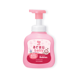 lot 916 image: Arau Baby Foam Body Soap - Gentle Cleansing for Delicate Skin  Soap Based Not Detergent  Hypoallergenic and Nourishing Bath Wash  Essential Oils - Lavender Scent (15.21 fl oz - Pack of 1)