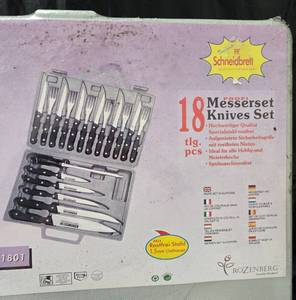 lot 939 image: Rozenberg 18 Messerset Knives Set