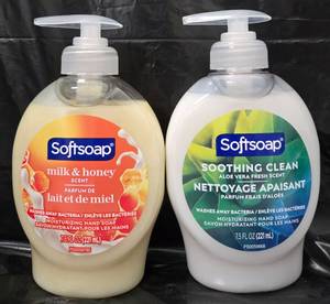 lot 948 image: (2) Softsoap Moisturizing Hand Soap 7.5 FL OZ Milk & Honey Aloe Vera