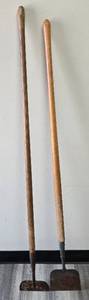 lot 987 image: Two Garden ChoppersScrapper with Wooden Handles