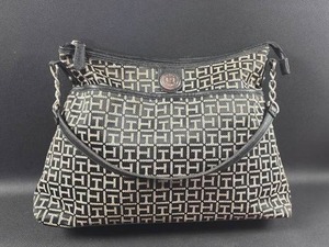 lot 2 image: Tommy Hilfiger Bag Black Cream Monogram Print