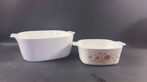 lot 8 image: Corning Ware Baking Dishes with Handles