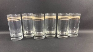 lot 17 image: Mid Century High Ball Glass Set
