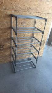 lot 100 image: Shoe Rack  Light Weight Shelving