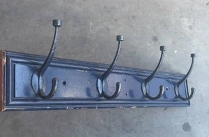 lot 106 image: CoatHat Rack, Cool Metal Hooks