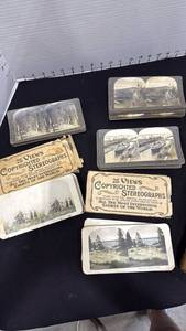 lot 1025 image: Antique stereoview cards