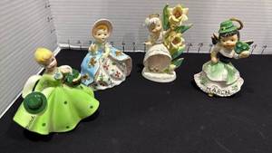 lot 1068 image: Vintage porcelain horoscope birthday girls