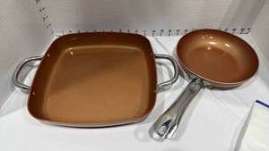 lot 1075 image: Copper Chef cookware