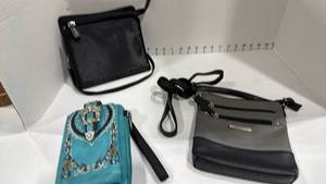 lot 1117 image: Stone crossbody, phone wristlet and bag