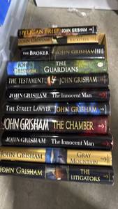 lot 1121 image: John Grisham hardback books