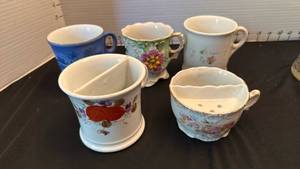 lot 1251 image: Vintage shaving mugs