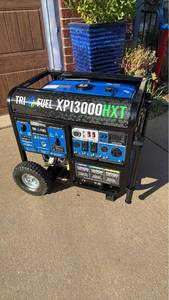 Duro Max Power generator Tri Fuel XP13000 HXT with remote used once 26x45x22 p/u after 6 on 9/11 address provided to winning buyer