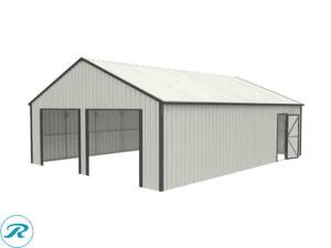 lot 4 image: 25ftx 33ft Metal barn&nbsp