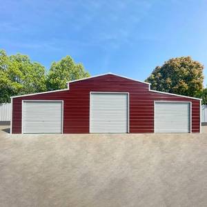 lot 16 image: SD Lanch 42ftx30 Metal shed&nbsp