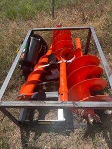 lot 45110 image: Raytree skid steer auger  - Retail $0