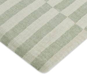 lot 5509 image: Babyletto Muslin Bassinet Sheets for Girls & in Moss Green Offset Stripe