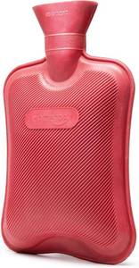 lot 5515 image: HomeTop Premium Classic Rubber Hot Water Bottle (Red)