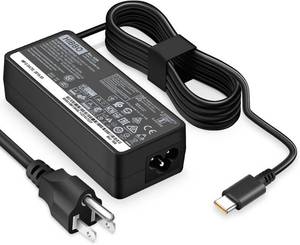 lot 5540 image: 65W USB C Laptop Charger Compatible with Lenovo USB Type C Power Adapter