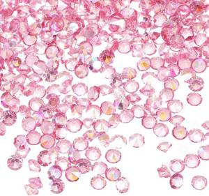 lot 5566 image: MECCANIXITY 16800 Pcs Wedding Confetti Diamond 3mm Crystals Dark Pink