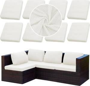 lot 5575 image: 8PCS Patio Cushion Covers.Patio Furniture Couch SeatSlipcovers