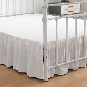 lot 5581 image: Bed Skirt Full Size Ruffled Bed Skirt with Split Corners
