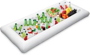 lot 5592 image: Jasonwell Inflatable Serving Bars Ice Buffet Trays Food & Drink Cooler