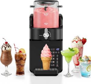 lot 5628 image: 2-in-1 Slushie Machine & Soft Serve Ice Cream Maker with 6 Presets  Powers On