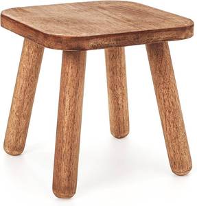 lot 5631 image: Youeon 9-Inch Wooden Step Stool, Non-Slip, 300-Lbs Capacity, Portable