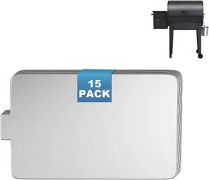 lot 5637 image: BAC408 Traeger Drip Tray Liner Replacement for Traeger Tailgater 20, 15 PCS