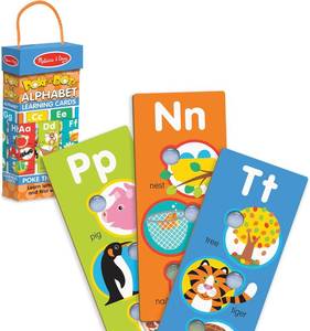 lot 5678 image: Melissa & Doug Poke-a-Dot Alphabet Learning Cards, 13 DBL-SIDED ABC Cards
