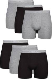 lot 5700 image: Hanes Mens Boxer Briefs, Cool Breathable Moisture-Wicking, No Ride Up Large