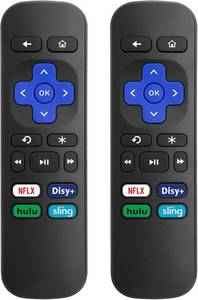 lot 5711 image: (2 Pack) Replacement Remote for Roku Box Express Player Premiere Control