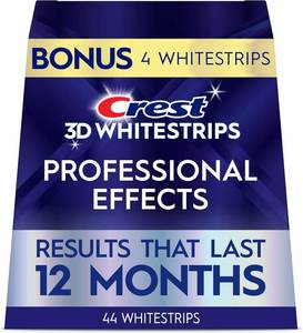 lot 5723 image: Crest 3D Whitestrips Teeth Whitening Strips, 22 Treatments  Missing 1 