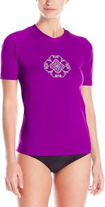lot 5810 image: Kanu Surf womens Marina Upf 50 Short Sleeved Active Rashguard &amp Workout Top Large