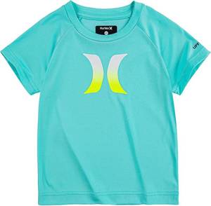 lot 5816 image: Hurley Boys Graphic UPF 50 Rash Guard Swim Shirt L