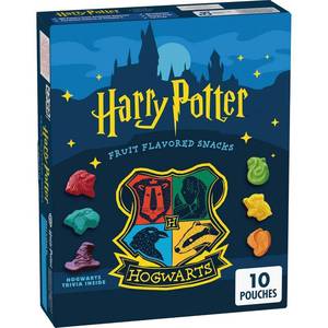 lot 5840 image: Harry Potter Fruit Flavored Snacks, Gluten Free, 8 oz, 10 Pouches