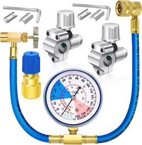 lot 5919 image: Refrigerator hose with Gauge