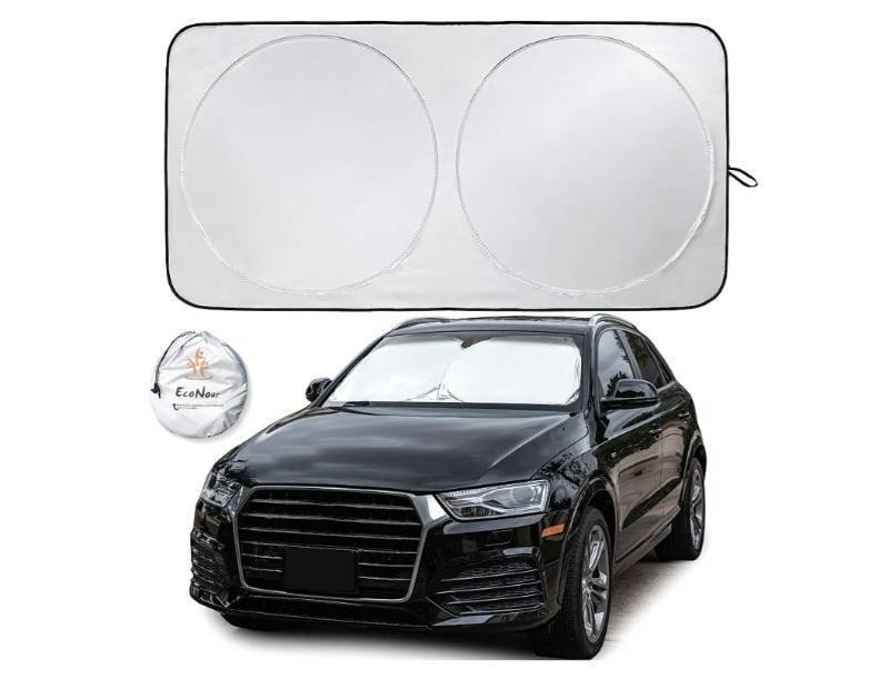 lot 18348 image: Car Sun Shade for Windshield Foldable Front Window Cover Universal Fit - Retail $20