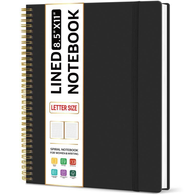 lot 18387 image: Large Spiral Lined Notebook for Work, Journal for Women & Men - Retail $10
